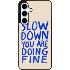 Samsung Galaxy S24 FE Case Hülle - Silikon schwarz Slow down 2026