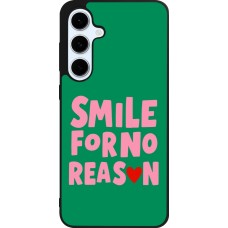 Samsung Galaxy S24 FE Case Hülle - Silikon schwarz Smile for no reason 2026