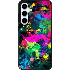 Samsung Galaxy S24 FE Case Hülle - Silikon schwarz Splash paint