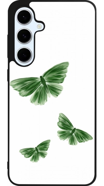 Coque Samsung Galaxy S24 FE - Silicone rigide noir Butterflies Spring 2026