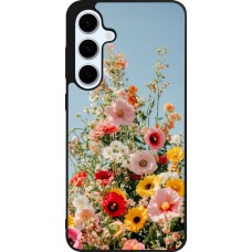 Samsung Galaxy S24 FE Case Hülle - Silikon schwarz Spring flowers Spring 2026