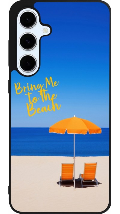 Coque Samsung Galaxy S24 FE - Silicone rigide noir Summer 2025 Bring me to the beach