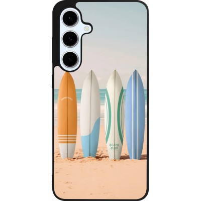 Samsung Galaxy S24 FE Case Hülle - Silikon schwarz Summer surfboard 2025