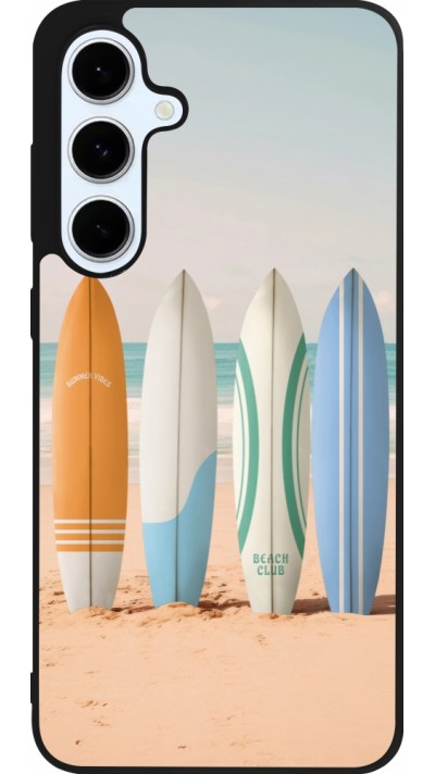 Coque Samsung Galaxy S24 FE - Silicone rigide noir Summer surfboard 2025
