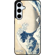 Coque Samsung Galaxy S24 FE - Silicone rigide noir Tableau art - La Grande Vague de Kanagawa - Hokusai