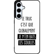 Coque Samsung Galaxy S24 FE - Silicone rigide noir Le truc globalement bats les couilles