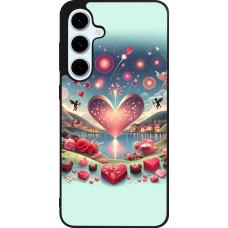 Samsung Galaxy S24 FE Case Hülle - Silikon schwarz Valentin 2025 Schick