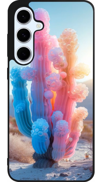 Coque Samsung Galaxy S24 FE - Silicone rigide noir Artificial vegetation 2025