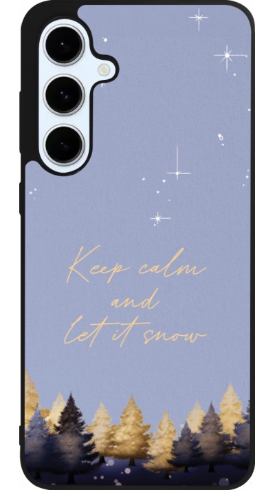 Samsung Galaxy S24 FE Case Hülle - Silikon schwarz Winter 25 Winter illustration of trees