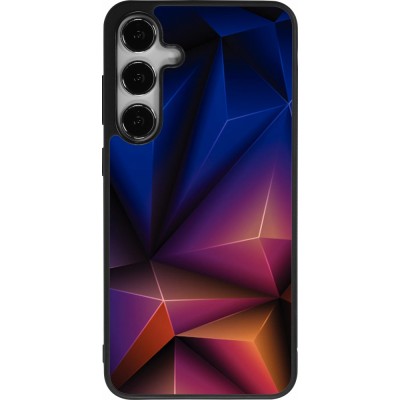 Samsung Galaxy S24+ Case Hülle - Silikon schwarz Abstract Triangles 