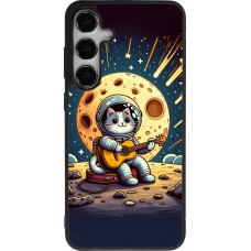 Samsung Galaxy S24+ Case Hülle - Silikon schwarz AstroKatze RockMond