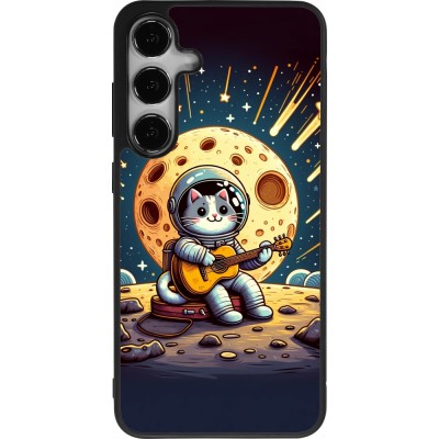 Samsung Galaxy S24+ Case Hülle - Silikon schwarz AstroKatze RockMond