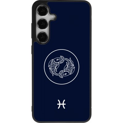 Samsung Galaxy S24+ Case Hülle - Silikon schwarz Astrologie Fische