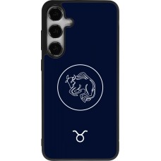 Samsung Galaxy S24+ Case Hülle - Silikon schwarz Astrologie Stier