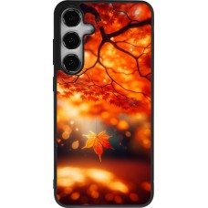 Samsung Galaxy S24+ Case Hülle - Silikon schwarz Herbst Magisch Orange