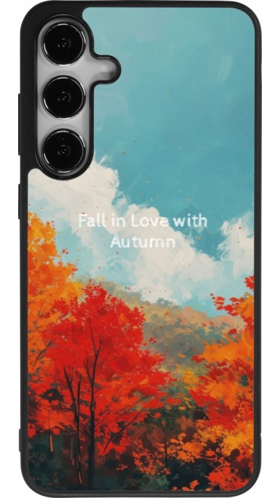 Samsung Galaxy S24+ Case Hülle - Silikon schwarz Autumn 25 Fall in love