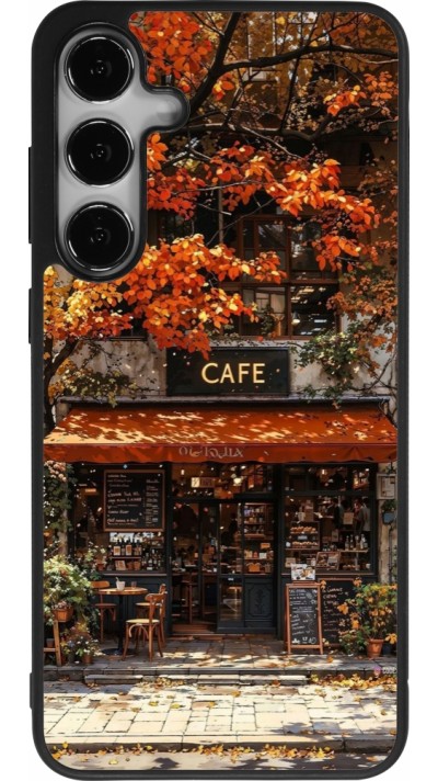 Samsung Galaxy S24+ Case Hülle - Silikon schwarz Autumn 25 Coffee shop