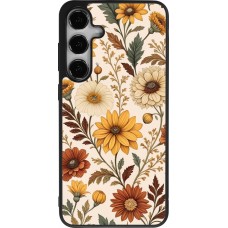 Samsung Galaxy S24+ Case Hülle - Silikon schwarz Autumn 25 Flower pattern