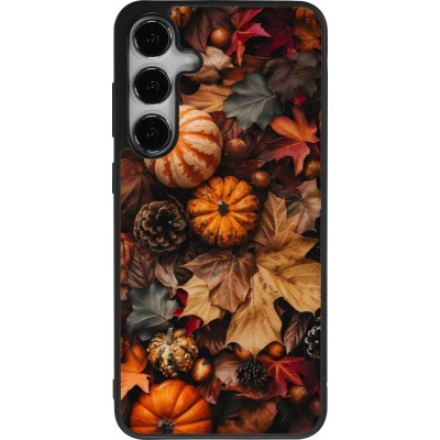 Samsung Galaxy S24+ Case Hülle - Silikon schwarz Autumn 25 Pumpkin