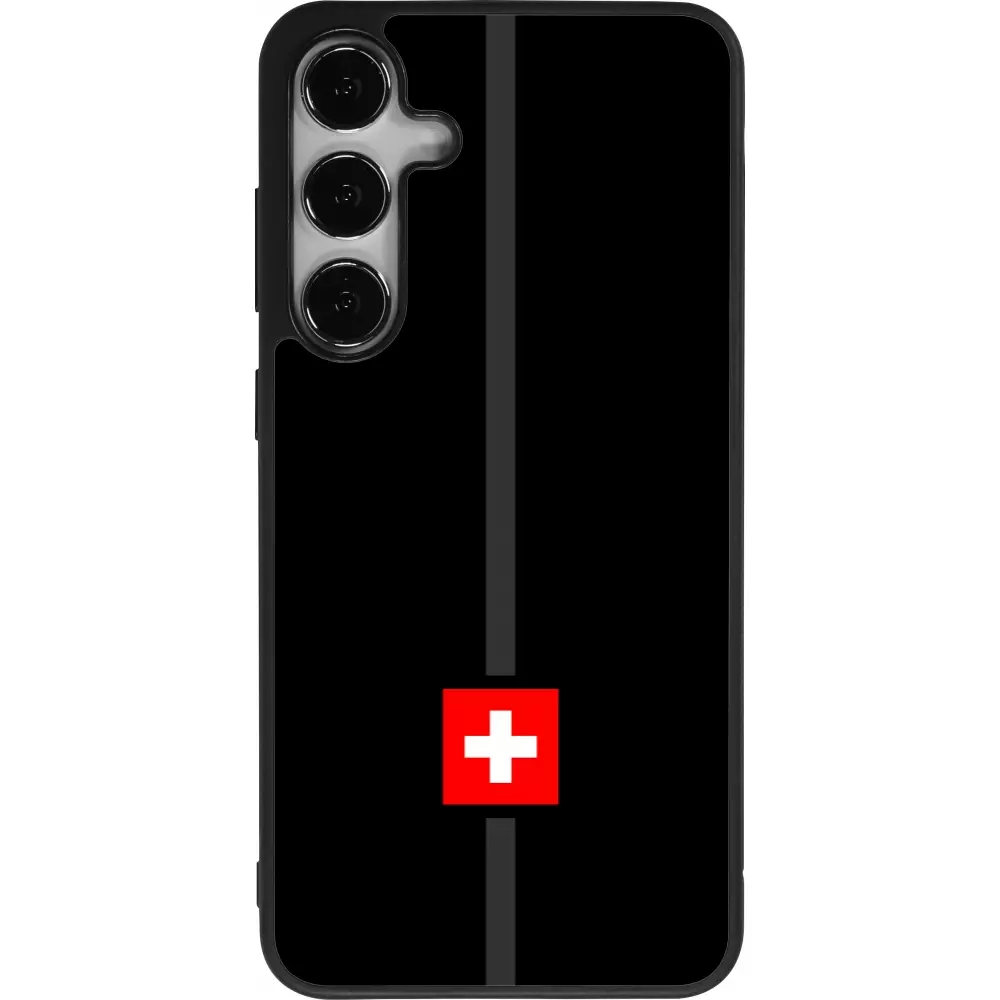 Samsung Galaxy S24+ Case Hülle - Silikon schwarz Kanton CH schwarz