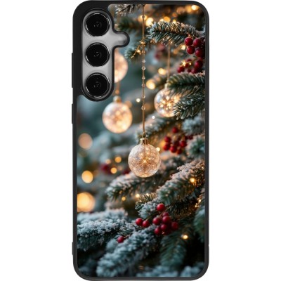 Samsung Galaxy S24+ Case Hülle - Silikon schwarz Christmas 25 Xmas Decorated Tree