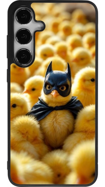 Samsung Galaxy S24+ Case Hülle - Silikon schwarz Easter 2026 Chicken Batman