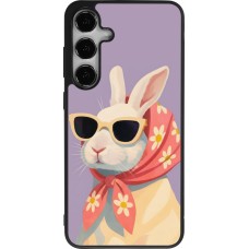Samsung Galaxy S24+ Case Hülle - Silikon schwarz Easter 2026 Rabbit with scarf
