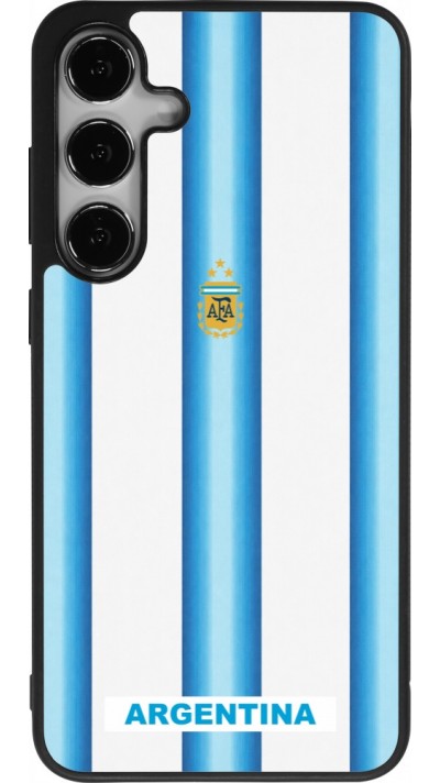 Samsung Galaxy S24+ Case Hülle - Silikon schwarz Argentinien 2026 personalisierbares Fussballtrikot