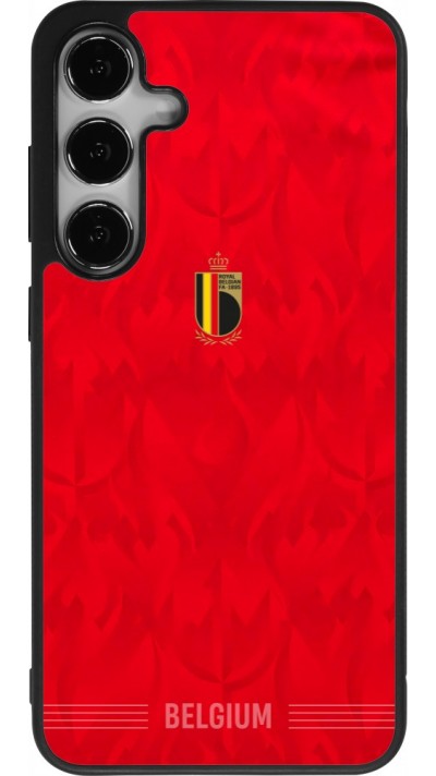 Samsung Galaxy S24+ Case Hülle - Silikon schwarz Belgien 2026 personalisierbares Fussballtrikot