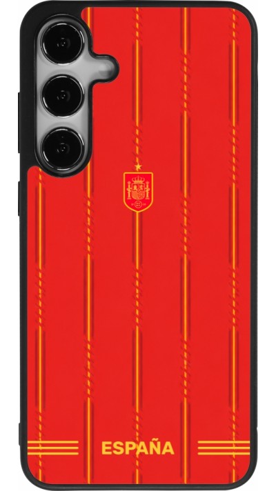 Samsung Galaxy S24+ Case Hülle - Silikon schwarz Spanien 2026 personalisierbares Fussballtrikot