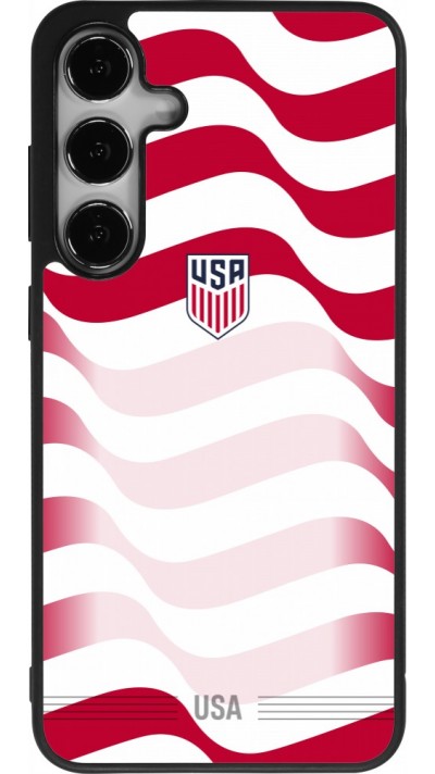 Samsung Galaxy S24+ Case Hülle - Silikon schwarz Vereinigten Staaten 2026 personalisierbares Fussballtrikot