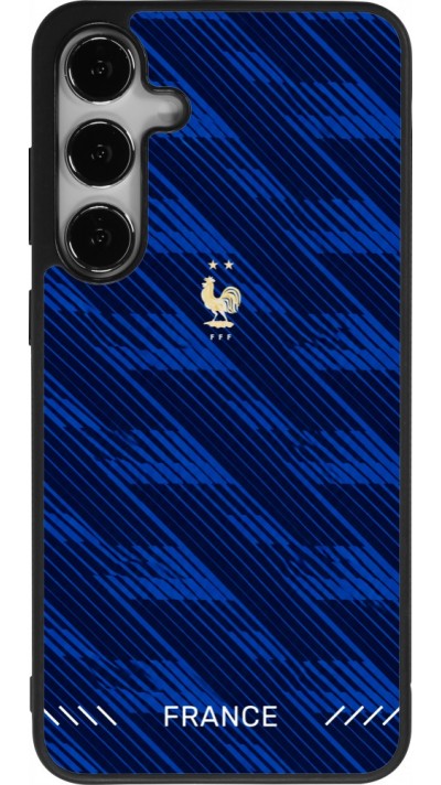 Samsung Galaxy S24+ Case Hülle - Silikon schwarz Frankreich 2026 personalisierbares Fussballtrikot
