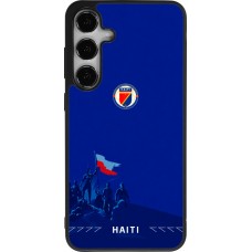 Samsung Galaxy S24+ Case Hülle - Silikon schwarz Haiti 2026 personalisierbares Fussballtrikot