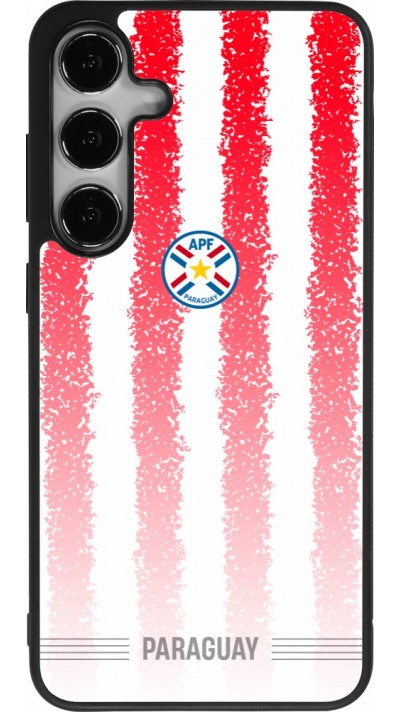Samsung Galaxy S24+ Case Hülle - Silikon schwarz Paraguay 2026 personalisierbares Fussballtrikot
