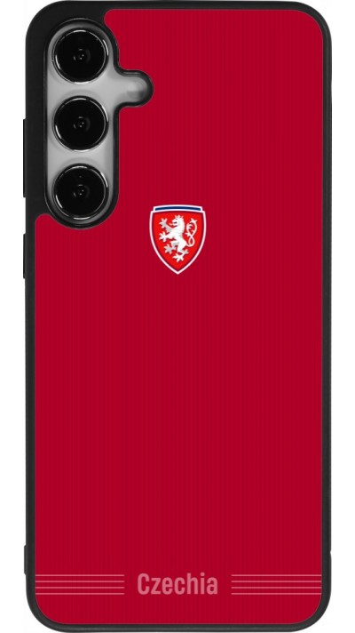 Samsung Galaxy S24+ Case Hülle - Silikon schwarz Tschechische Republik 2026 personalisierbares Fussballtrikot