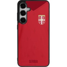 Samsung Galaxy S24+ Case Hülle - Silikon schwarz Serbien 2022 personalisierbares Fussballtrikot