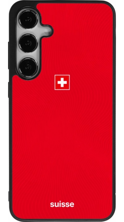 Samsung Galaxy S24+ Case Hülle - Silikon schwarz Schweiz 2026 personalisierbares Fussballtrikot