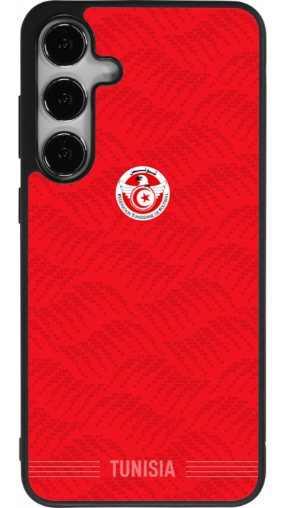 Samsung Galaxy S24+ Case Hülle - Silikon schwarz Tunesien 2026 personalisierbares Fussballtrikot