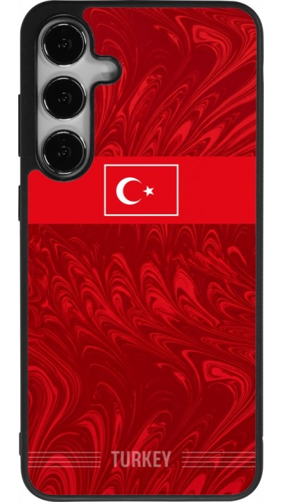 Samsung Galaxy S24+ Case Hülle - Silikon schwarz Türkei 2026 personalisierbares Fussballtrikot