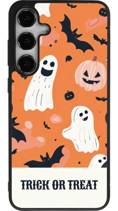 Samsung Galaxy S24+ Case Hülle - Silikon schwarz Halloween 2025 Trick treat Samsung Galaxy S24+ Case Hülle - Silikon schwarz Halloween 2025 Trick treat