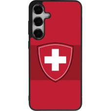 Samsung Galaxy S24+ Case Hülle - Silikon schwarz Hockey World Championship Ecusson Suisse
