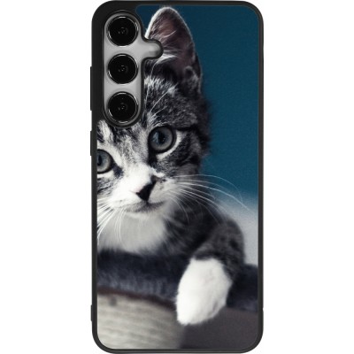 Samsung Galaxy S24+ Case Hülle - Silikon schwarz Meow 23