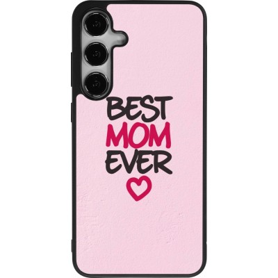 Samsung Galaxy S24+ Case Hülle - Silikon schwarz Mom 2023 best Mom ever pink