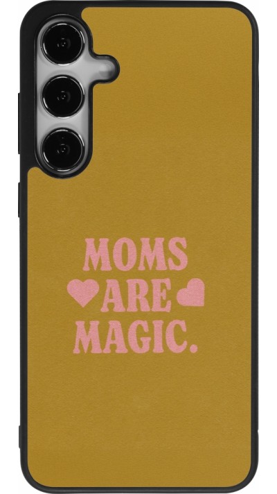 Samsung Galaxy S24+ Case Hülle - Silikon schwarz Mom 2026 Are Magic