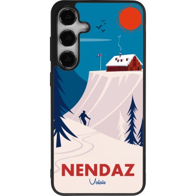 Samsung Galaxy S24+ Case Hülle - Silikon schwarz Nendaz Cabane Ski