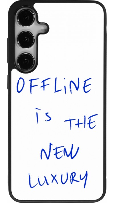 Samsung Galaxy S24+ Case Hülle - Silikon schwarz Offline is the new luxury