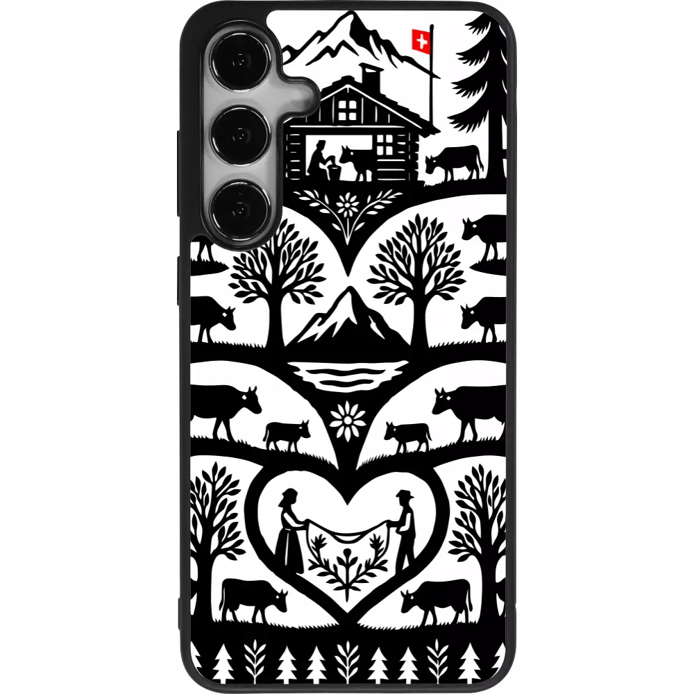 Samsung Galaxy S24+ Case Hülle - Silikon schwarz Poya Schweiz 2