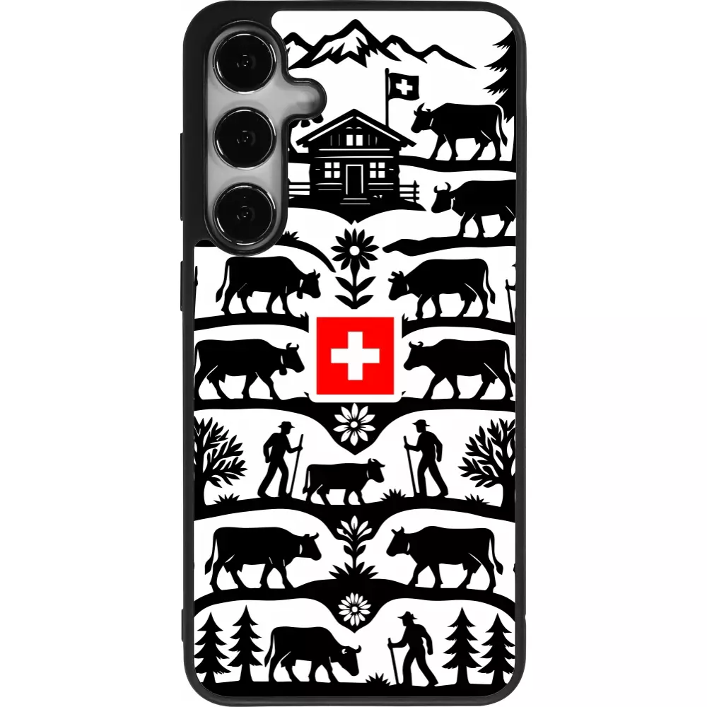 Samsung Galaxy S24+ Case Hülle - Silikon schwarz Poya Schweiz 3
