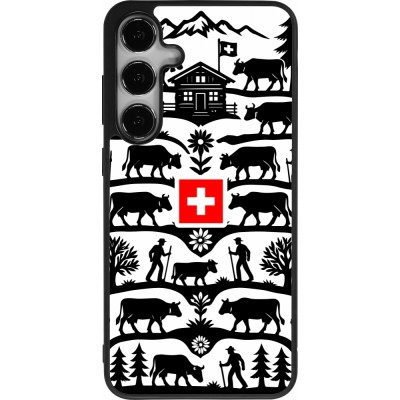 Samsung Galaxy S24+ Case Hülle - Silikon schwarz Poya Schweiz 3