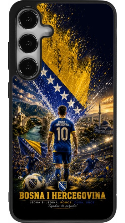 Samsung Galaxy S24+ Case Hülle - Silikon schwarz Fussball Bosnien und Herzegowina splash 2026